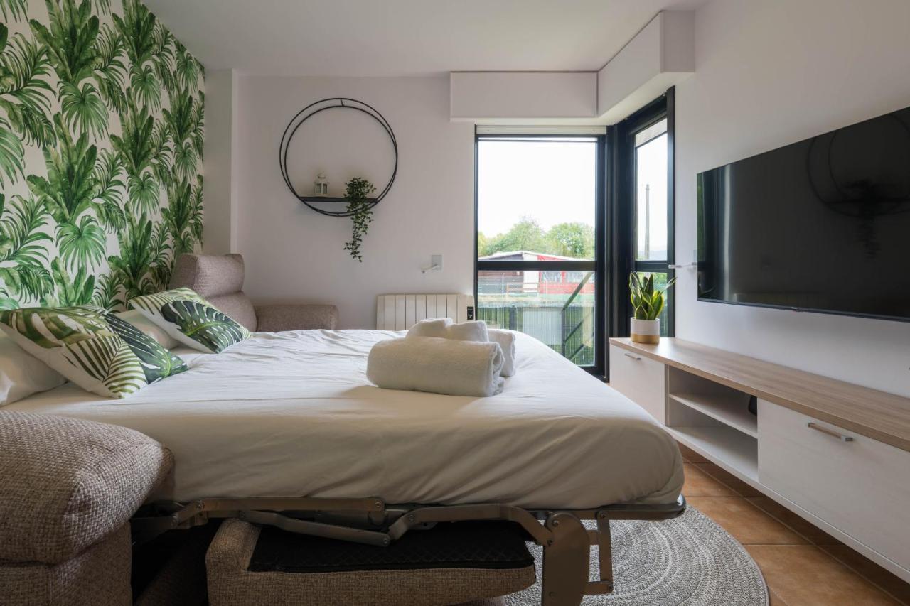 Garden Fisterra - Jacuzzi, Jardin Privado Y Vista Mar Apartment Bagian luar foto
