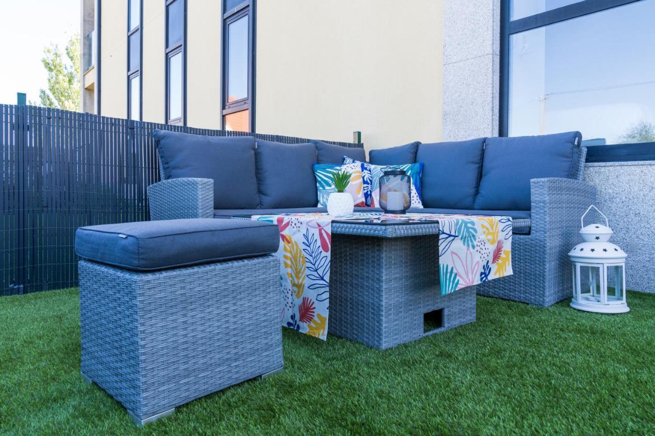 Garden Fisterra - Jacuzzi, Jardin Privado Y Vista Mar Apartment Bagian luar foto