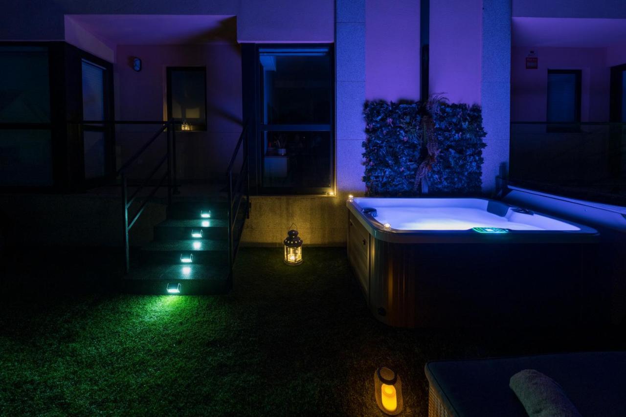Garden Fisterra - Jacuzzi, Jardin Privado Y Vista Mar Apartment Bagian luar foto