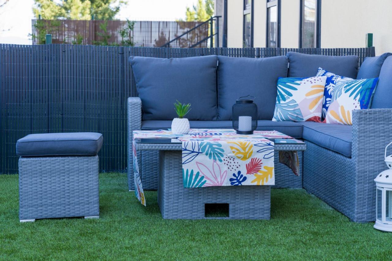 Garden Fisterra - Jacuzzi, Jardin Privado Y Vista Mar Apartment Bagian luar foto