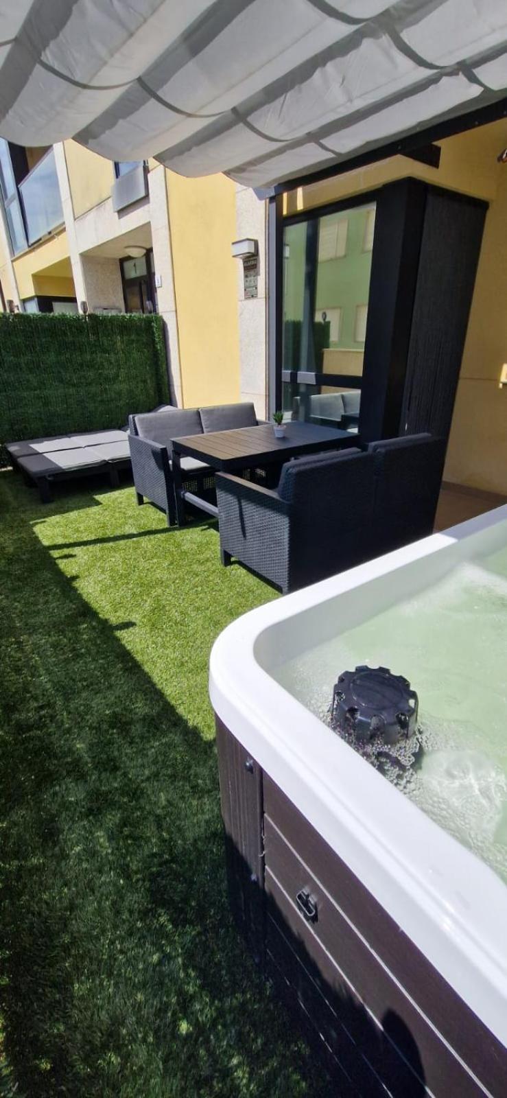 Garden Fisterra - Jacuzzi, Jardin Privado Y Vista Mar Apartment Bagian luar foto